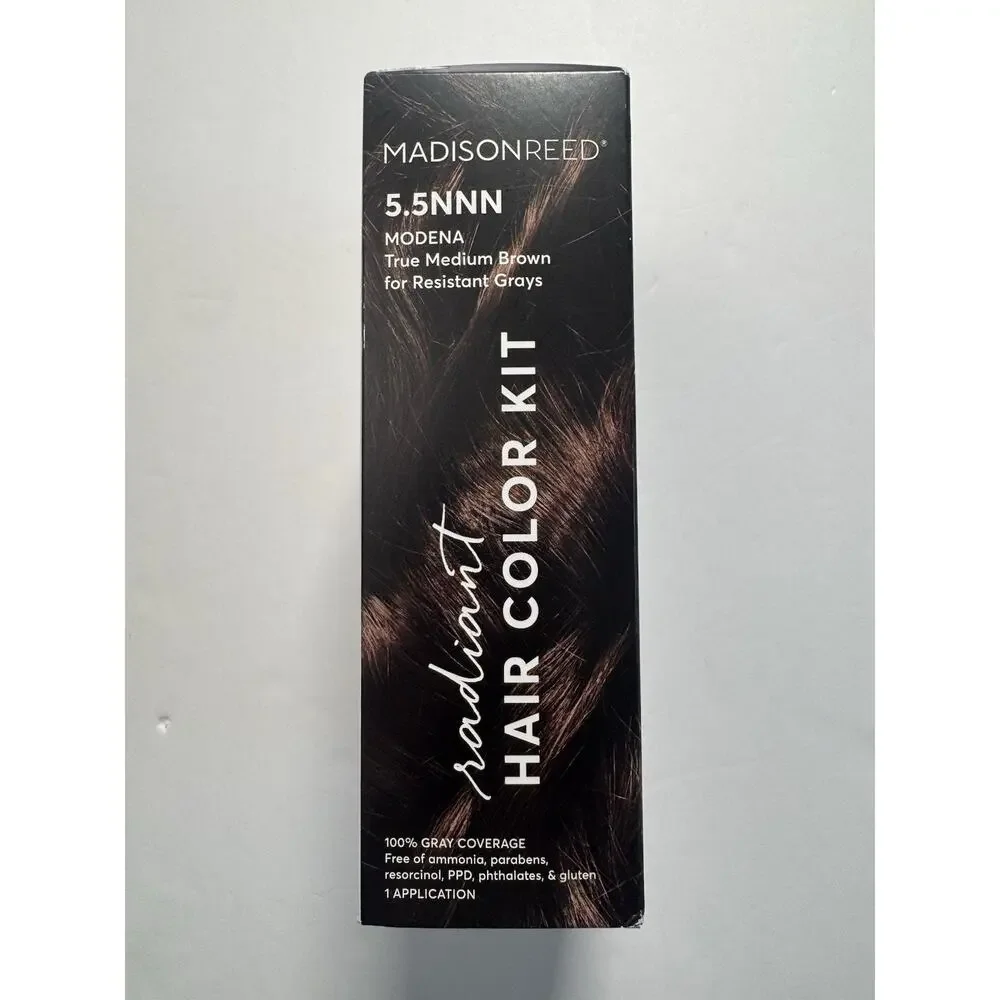 Madison Reed 5.5NNN Modena True Medium Brown Permanent Hair Color Kit Gray